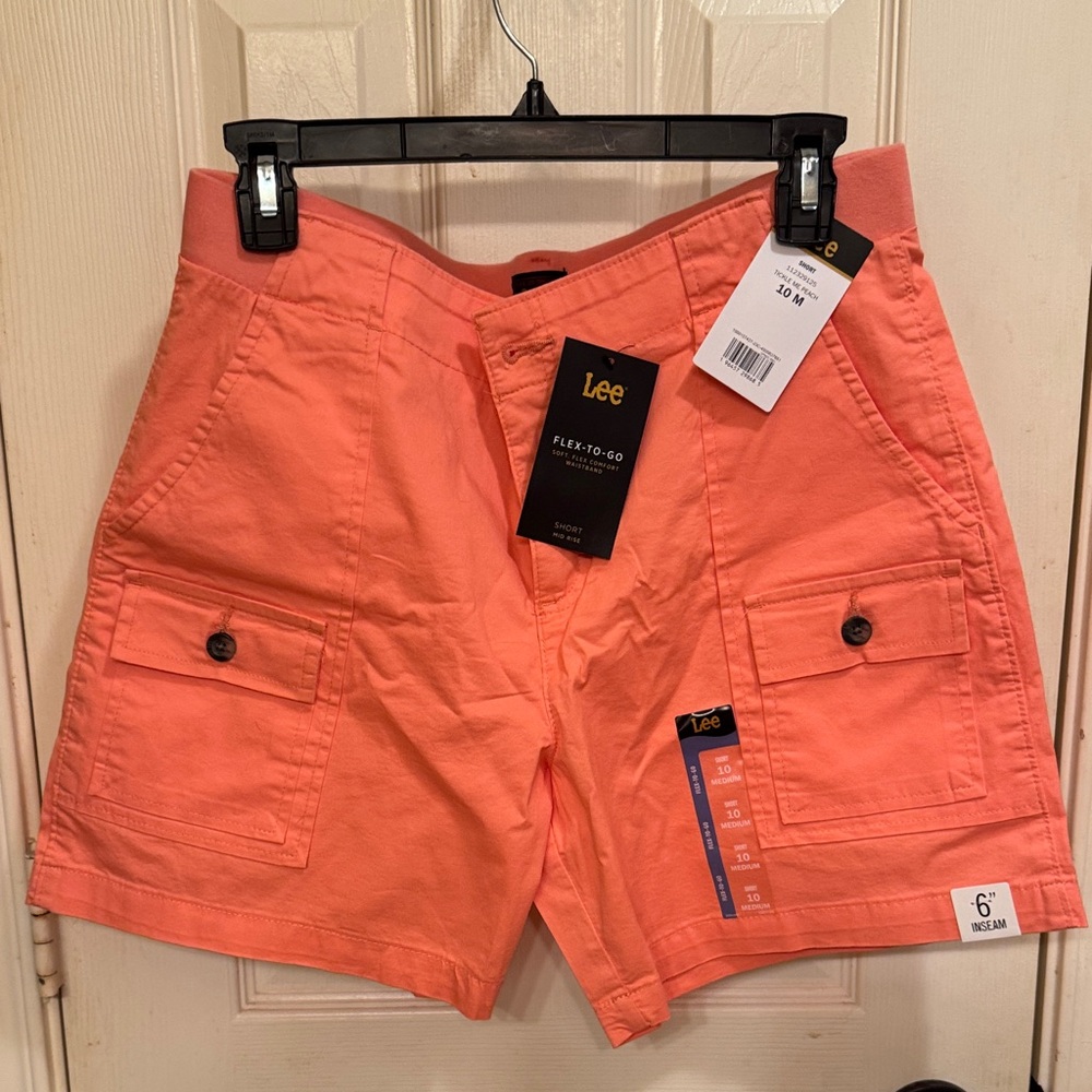Lee Vibrant Coral Utility Shorts